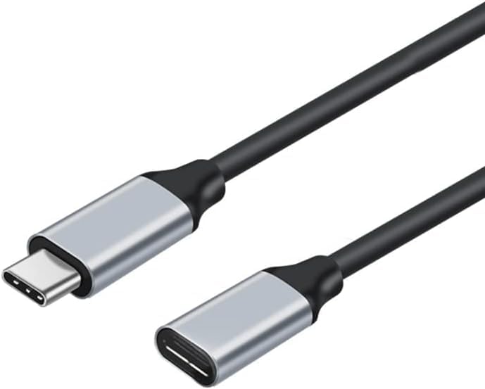 USB C Extension Cable, Type-C USB 3.2 Gen 2(10Gbps) Male to Female Extender,4K@60HZ Fast Charge,for Data Transfer,Charging,Audio,Video Devices Grey (3.3ft/1m)