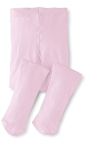 Girls' Opaque Microfiber Dance Stockings Uniform Footed Tights Pink 4-62