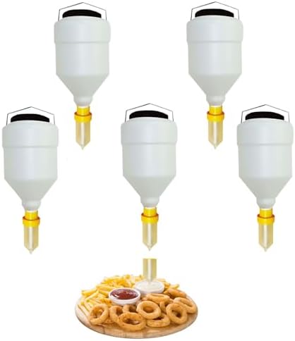 Leak-Proof 3.5L/5.5L Hanging Sauce Dispenser Set, Refillable Squeeze Bottles for BBQ & Catering, Perfect for Restaurants, 6PCS - Ideal for Sauces & Condiments