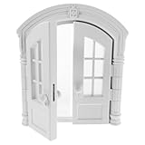 COLLBATH Weißes Haustier katzenklappen doppeltür Innen Außentüren Einsetzbar Robustes Material Einfache Montage Geeignet für Katzen Kätzchen und Kleine Hunde