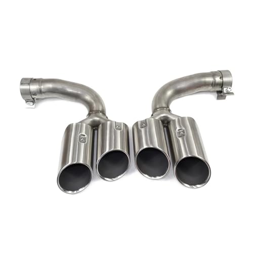 Embout echappement Cayenne 9Y0 E3 double sortie ronde canule inox 2018-2025