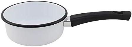 Papeiro 12 Esmaltado Branco - 600 ml - Ewel (Com Cabo em Baquelit...