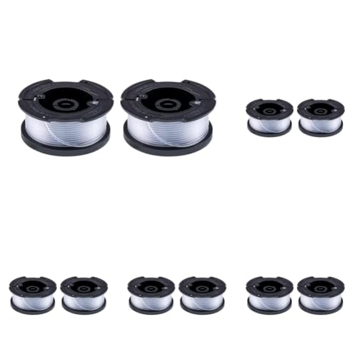 Image of BLACK+DECKER Genuine OEM Authentic Weed Eater String, Trimmer Line Replacement Spool, Autofeed 30 ft, 0.065-Inch (AF-100-2) (Pack of 10)