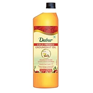 Dabur Cold Pressed Groundnut Oil | Rich in antioxidants | Good for Heart health | Enriched with MUFA & OMEGA 6 PUFA…