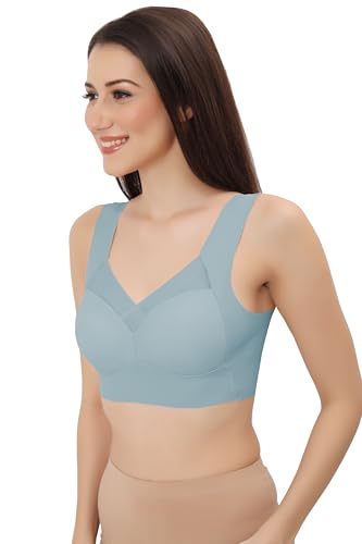 Image of Fabluk ICY Silk Seamless Pushup Sporta Bra, Padded, Full Coverage, Yoga Bralette Tank Top for Workout & Gym