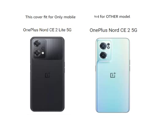 Image of COVERBLACK Rubber Silicone Back Cover for OnePlus Nord CE 2 Lite 5G - Transparent