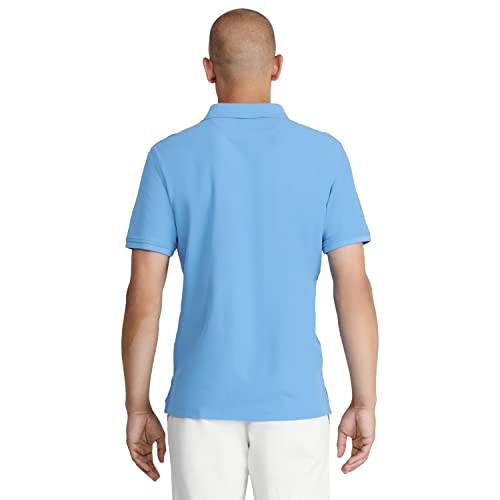 Izod Men's Regular Fit Advantage Performance Short Sleeve Solid Polo, Blue Revival, X-Large #TOP1