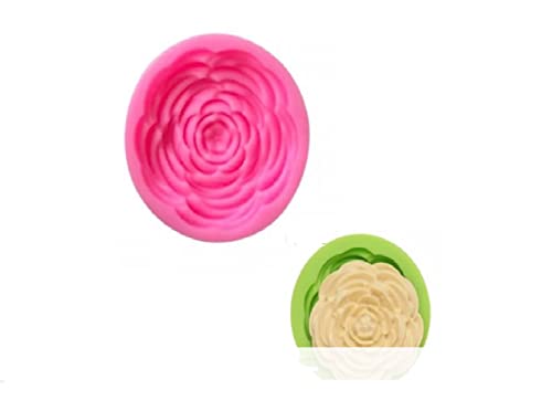 S.han Silicone Fondant Flower Shape Mould Mold Clay Art Cake Decoration Tools Bakeware,* Mold Size: 8.5 cm