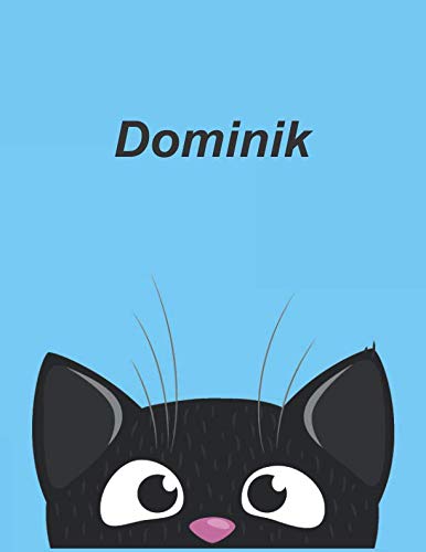 Personalisiertes Notizbuch: Dominik - über 100 Seiten, Dot Grid Notizbuch im A4+ Format mit Punkteraster (German Edition) - MSED Notizbücher