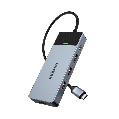 Hub USB C 6 en 1 pour télétravail : HDMI 4K 60Hz et transferts rapides 10Gbps