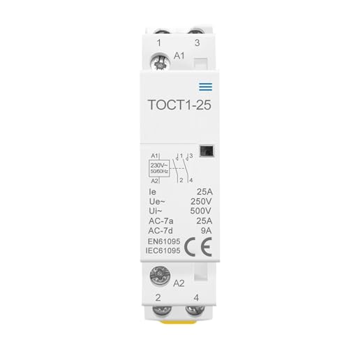 Contacteur modulaire 16A 2NC rail DIN pour tableau électrique domestique