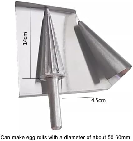 Nonstick Waffle Cone Maker - Cast Aluminum Roller Tool for Smooth, Clear Texture - Perfect for Home Kitchen, Bakeries & Snack Shops