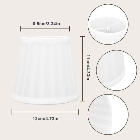 Abat-jour En Tissu De Lustre De Style Moderne, Clip Sur Mini Applique