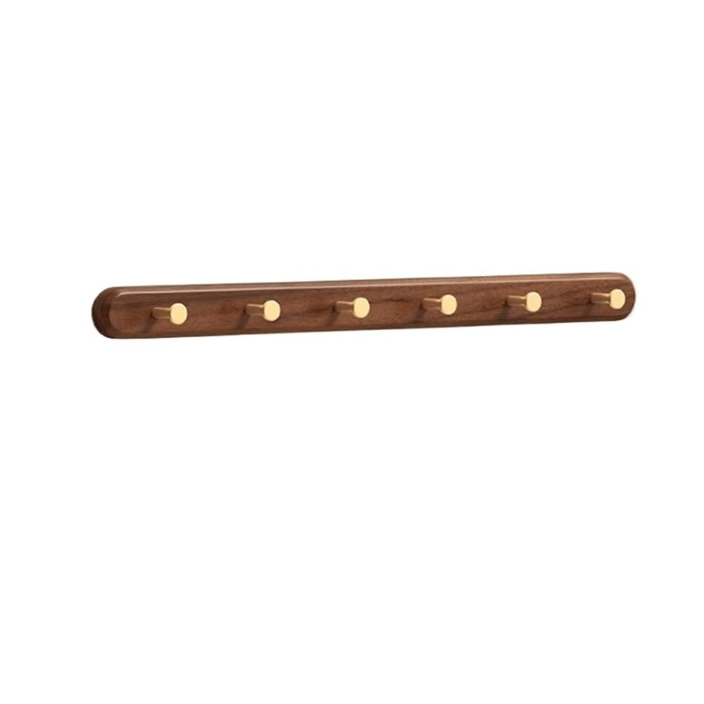 YQINQIN83B Coat Hangers Solid Wood Brass Clothes Hook, Entrance Foyer Hanger, Hat, Wall Mounted, Door for Bedroom(Beige,XL)