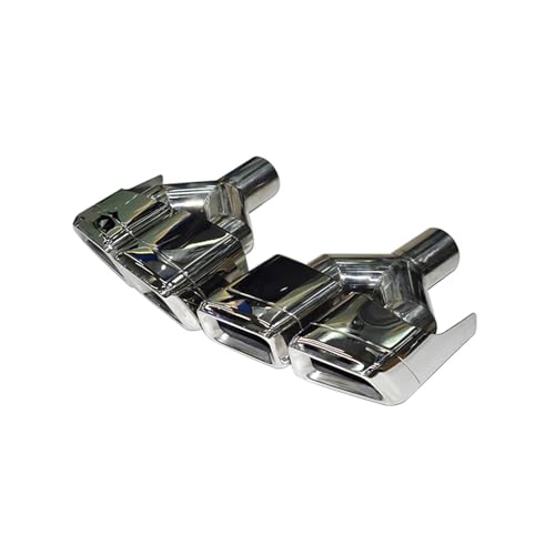 Embouts d'échappement carré noir 63mm pour Mercedes Classe CLS W218 2012-2018