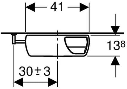 Geberit 140300111 Cistern Top View Dimensions