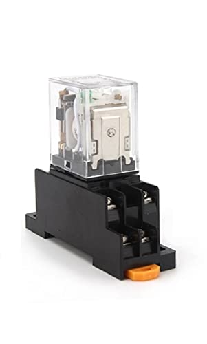 Relais intermédiaire HH52P MY2NJ 12V DC avec contact argenté de haute précision pour armoire électrique