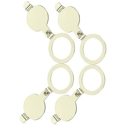 DOITOOL 4pcs Copper Door Peephole Privacy Cover Easy Install Door Viewer Protector for Apartments No Tools Required Convenient -Peeping Compatible Standard
