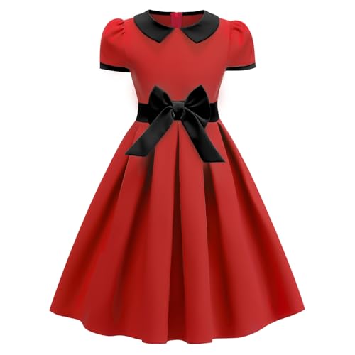 Vestido Vintage 50s para Niñas Talla 7-8 Años