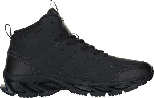Image of Joomra High Top Basketball Shoes for Men Size 10 Male Fashion Casual Hi Mid Sneakers Walking Leather Travel Tennis Comfortable Ankle Black 45