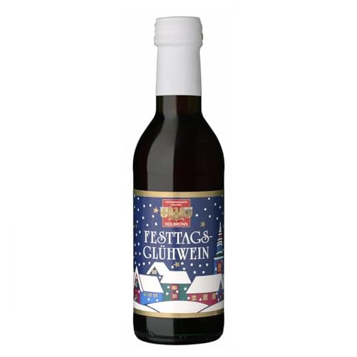 Württemberger Wein Heilbronner Festtagsglühwein kleine Flasche Inkl FeinWert E-Book (1 x 0,25l, Rot)