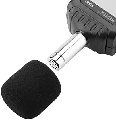 Nærbillede view of the microphone on the Walfront MESTEK SL620 Sound Level Meter