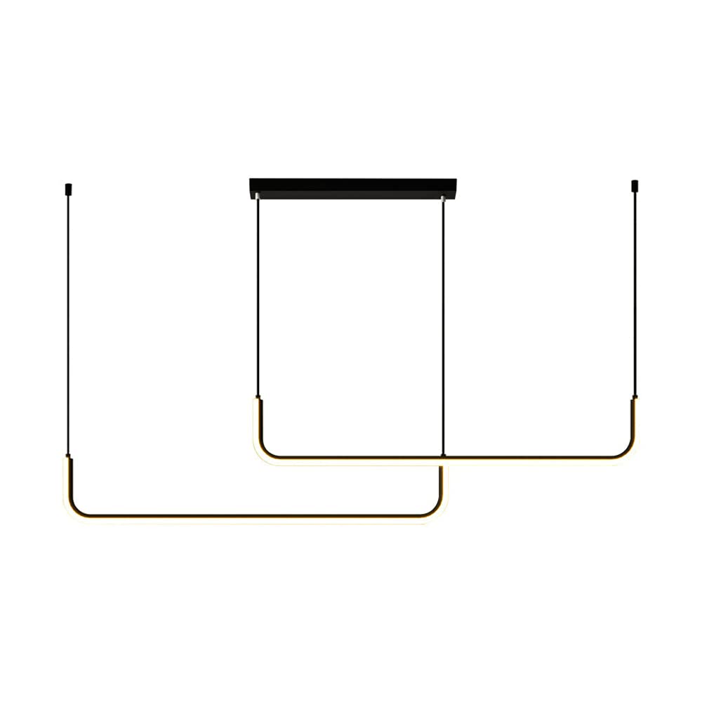 Chandelier LED linéaire 21W éclairage 6000K alignable de 120cm de long