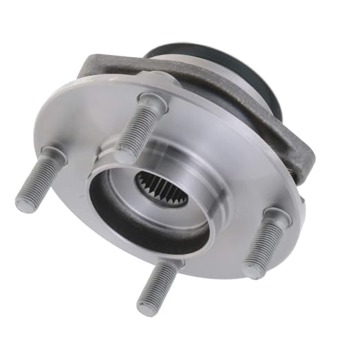 Image of Detroit Axle - 2pc Front Wheel Bearing Hubs Assembly for 2007-2012 Nissan Versa [4-Wheel ABS], 4 Lugs, 2008 2009 2010 2011 Wheel Bearing and Hubs Assembly Replacement