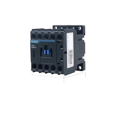 Contacteur AC NXC-06M10 mini relais de puissance 6A avec contact auxiliaire 1NO bobine 380V