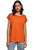 Urban Classics Women's Ladies Extended Shoulder Tee T-Shirt, Rust Orange, L #1