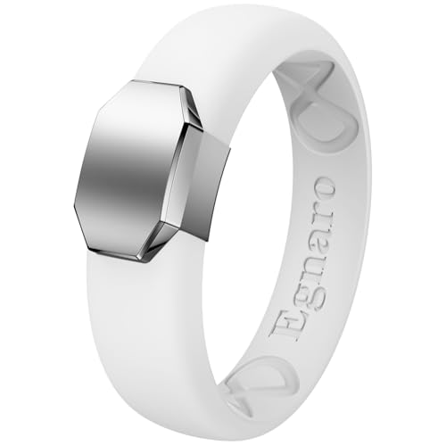 Image of Egnaro Silicone Wedding Bands Women, Inner Arc Ergonomic Breathable Design