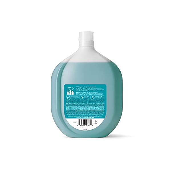 Method Gel Hand Soap Refill, Waterfall, Recyclable Bottle, 34 oz, 4