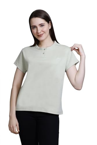 Image of CUPID Women Comfortable Cotton Round Neck Half Sleeve Casual T-Shirt, Sleep, Night, Yoga, Daily Gym n Lounge Wear Short Tee /Top for Girls