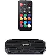 upHere MBX12 Ventilateur Connecteur SATA RGB à 10 Ports 6 Broches 2 Ports 5V ARGB avec télécomman...