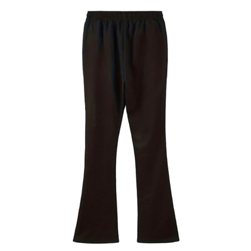 Mens Sports Casual Four Season Long Flared Trousers Slim Fit Tie Elastic Waist Solid Color Trousers 8 Year4