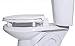 Centoco 3 inch Raised Toilet Seat for Seniors, Elongated, Closed Front with Cover, Plastic, Made in the USA, 3L800STS-001, White
