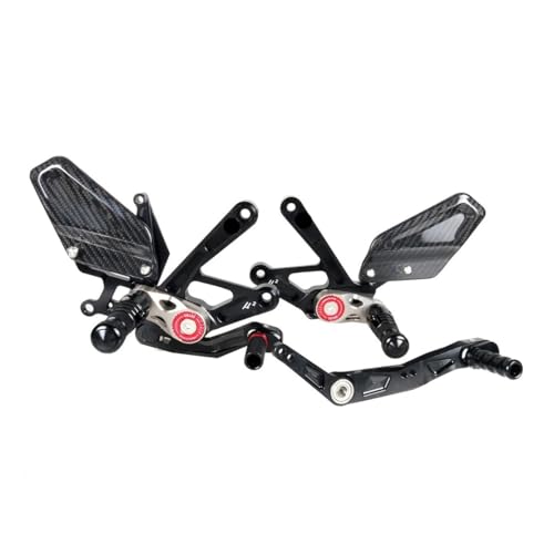Repose-Pieds Arrière Moto en Carbone Réglables pour Modèles R1 M 2015-2025