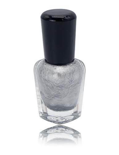 conisy Water-Based Non-Toxic Peel-Off Nail Polish for Girls (Metal Silver)