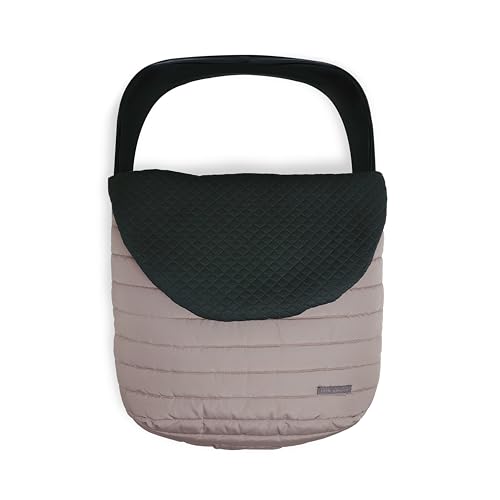 Image of Little Unicorn Winter Car Seat Cover | Premium Insulated Fabric | Universal Fit & Easy to Install | Travel Bag Included (Mushroom)