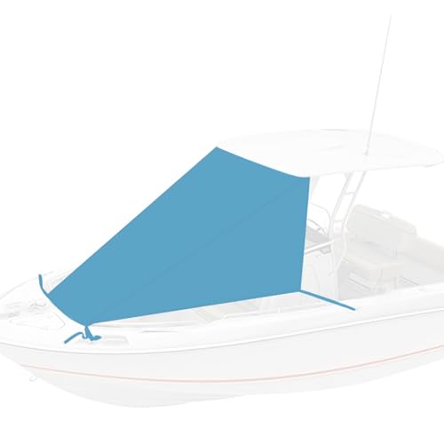 Prolunga Tendalino Barca, Telo Parasole per Prua T-Top, Tendalino per Barca, Estensione Impermeabile e Anti UV, Telo Tendalino Barca in Poliestere 600D di Grado Marino(Blue,275x305cm/108x120in)