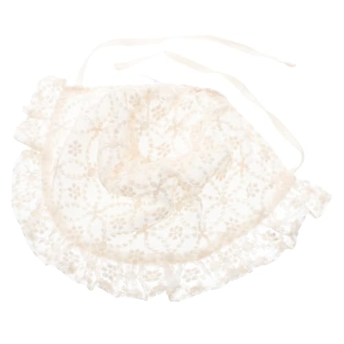 Girl Lace Bonnet Breathable Cotton Hat for Sun for Outings Parks and Daily Use Stylish Lace Design for Months Beige