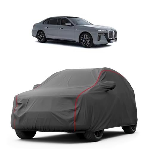 Image of Heavy-Duty Car Cover for Compatible with BMW 7 Series (2024 to 2025 All Models) Deluxe Car Protection Cover - Waterproof & UV-Resistant All-Season Exterior Protection