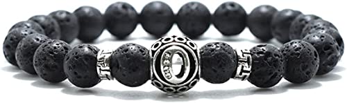 Bracelet personnalisé DIY 26 lettres en minéraux naturels à offrir pour les anniversaires
