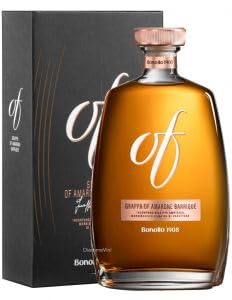 Bonollo OF Amarone Barrique 70cl – Grappa Italiana Invecchiata 42% Vol – Elegante, Compleja y Aterciopelada – Envejecida en Barricas de Roble – Destilado Premium Made in Italy