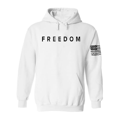 Freedom Charlie Kirk White T Shirt S M L XL 2XL 3XL I am Charlie Kirk Shirt Hoodie [HOD WHT XL]