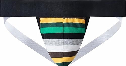 Mens Jock Strap Rainbow Cotton Jockstraps for Men Athletic Supporter Mens Thongs Underwear for Gym Sport3