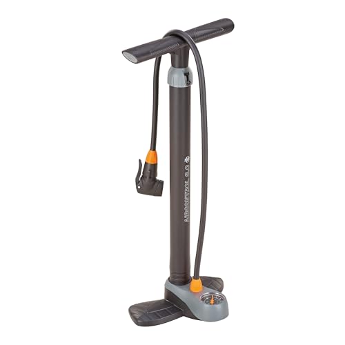 SKS alle Stand-Luftpumpe mit Manometer und Duokopf für alle Ventilarten Air X-Press, schwarz-grau, One Size