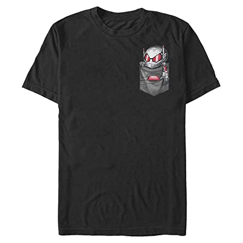 T-Shirt Homme Marvel Noir Sac Fourre-Tout Coton Vêtement Manga