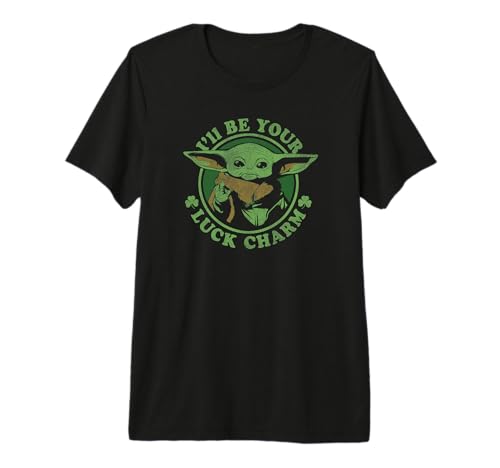 T-shirt Star Wars Grogu Saint-Patrick haut mode homme femme motif Enfant vert