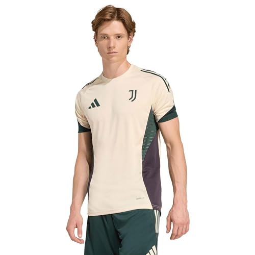 adidas Camiseta de entrenamiento Juventus para hombre, beige, S